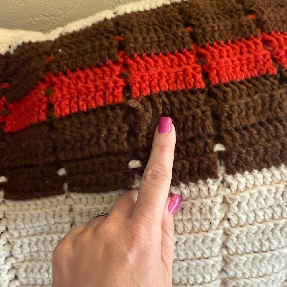 Vintage cozy throw